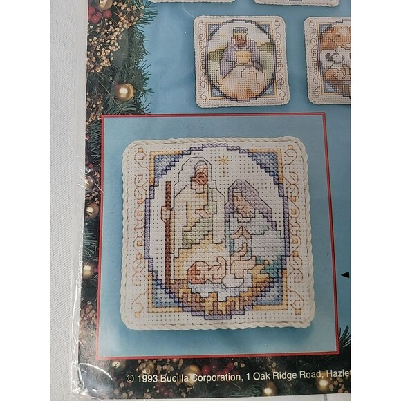 Bucilla Nativity‎ Set of 12 Counted Cross Stitch Ornaments #83045 Christmas NEW - Picture 3 of 6